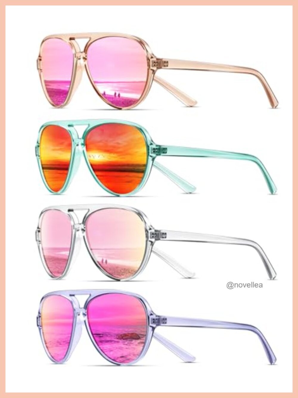 Polarized Aviator Sunglasses Women Sporty Running UV Protection